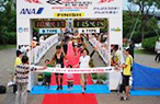 トライアスロンの模様